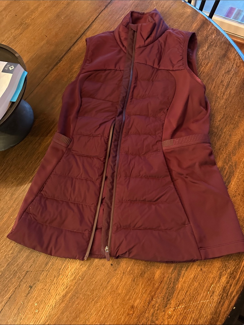 lululemon athletica Quilted Sleeveless Vest - Burgundy